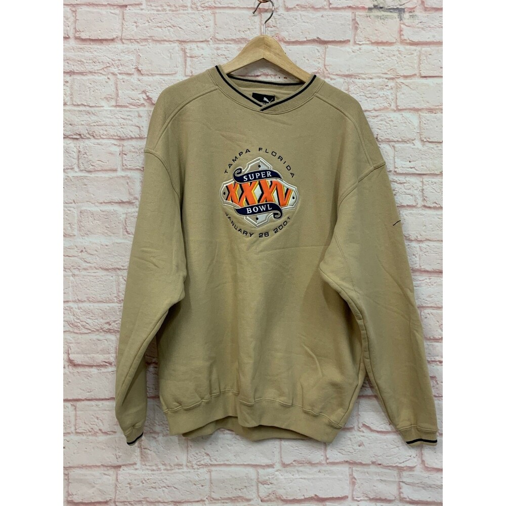 Puma Super Bowl XXXV Thirty-Five Sweatshirt Size XL Mirage Casino Logo